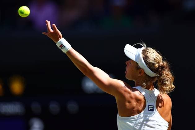Laura Siegemund during her quarter final match Wimbledon Tennis Championships, Day 9, The All England Lawn Tennis and Croquet Club, London, UK - 08 Jul 2025London The All England Lawn Tennis and United Kingdom  Copyright: xJamesxMarsh Shutterstockx 15389336bi