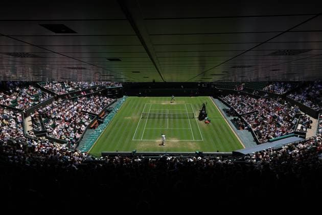 8th July 2025; All England Lawn Tennis and Croquet Club, London, England; Wimbledon Tennis Tournament, Day 9; View of Court One featuring Spectators inside Court Number One watching Taylor Fritz (USA) vs Karen Khachanov (RUS)  ActionPlus12811368 JohnxPatrickxFletcher