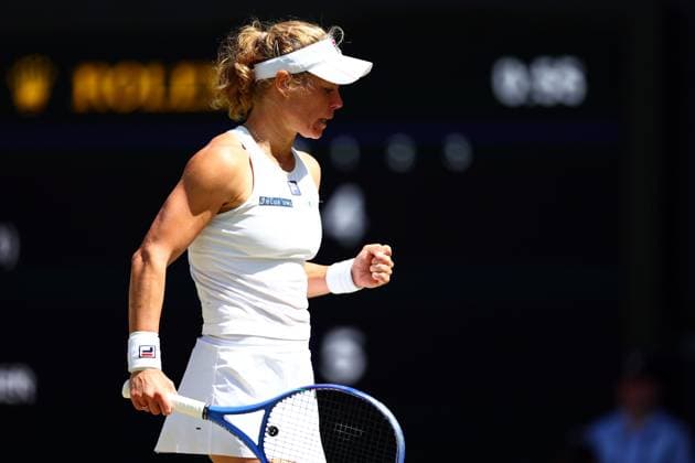 Laura Siegemund during her quarter final match Wimbledon Tennis Championships, Day 9, The All England Lawn Tennis and Croquet Club, London, UK - 08 Jul 2025London The All England Lawn Tennis and United Kingdom  Copyright: xJamesxMarsh Shutterstockx 15389336bv
