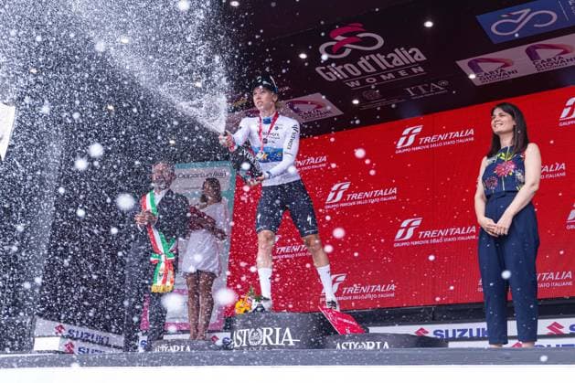 Lorena Wiebes, 3rd Stage Winner during Giro d Italia Women - Stage 3 - Vezza d Oglio Trento, Giro d Italia race in Trento, Italy, July 08 2025  Copyright: xTommasoxBerardi IPAxSportx xipa-agency.netx xx IPA_60132456 IPA_Agency_IPA60132456