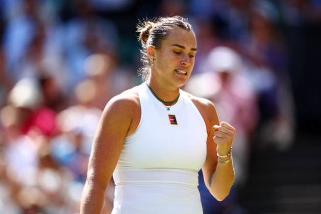 Aryna Sabalenka celebrates during her quarter final match Wimbledon Tennis Championships, Day 9, The All England Lawn Tennis and Croquet Club, London, UK - 08 Jul 2025London The All England Lawn Tennis and United Kingdom  Copyright: xJamesxMarsh Shutterstockx 15389336db