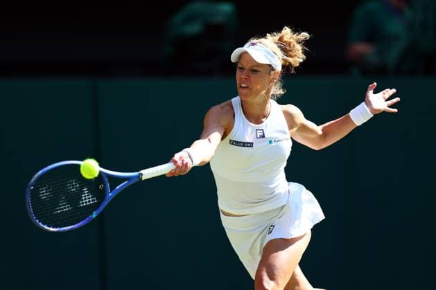 Laura Siegemund during her quarter final match Wimbledon Tennis Championships, Day 9, The All England Lawn Tennis and Croquet Club, London, UK - 08 Jul 2025London The All England Lawn Tennis and United Kingdom  Copyright: xJamesxMarsh Shutterstockx 15389336dq