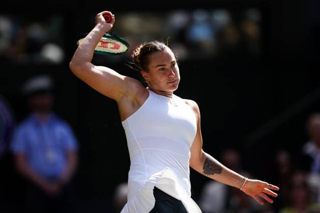 Aryna Sabalenka during her quarter final match Wimbledon Tennis Championships, Day 9, The All England Lawn Tennis and Croquet Club, London, UK - 08 Jul 2025London The All England Lawn Tennis and United Kingdom  Copyright: xEllaxLing Shutterstockx 15389337aq