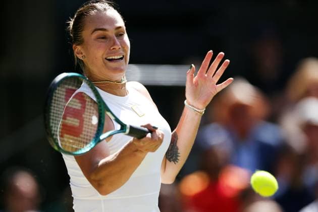 Aryna Sabalenka during her quarter final match Wimbledon Tennis Championships, Day 9, The All England Lawn Tennis and Croquet Club, London, UK - 08 Jul 2025London The All England Lawn Tennis and United Kingdom  Copyright: xEllaxLing Shutterstockx 15389337at