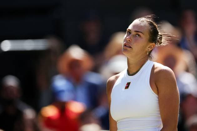 Aryna Sabalenka during her quarter final match Wimbledon Tennis Championships, Day 9, The All England Lawn Tennis and Croquet Club, London, UK - 08 Jul 2025London The All England Lawn Tennis and United Kingdom  Copyright: xEllaxLing Shutterstockx 15389337au