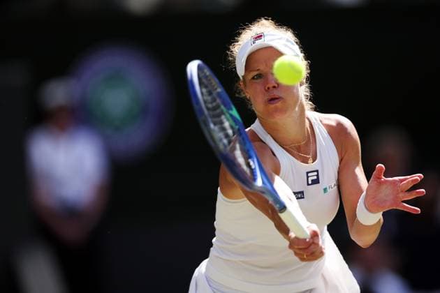 Laura Siegemund during her quarter final match Wimbledon Tennis Championships, Day 9, The All England Lawn Tennis and Croquet Club, London, UK - 08 Jul 2025London The All England Lawn Tennis and United Kingdom  Copyright: xEllaxLing Shutterstockx 15389337ay