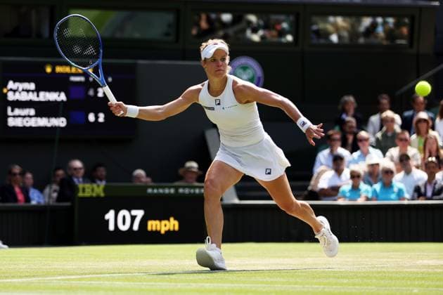 Laura Siegemund during her quarter final match Wimbledon Tennis Championships, Day 9, The All England Lawn Tennis and Croquet Club, London, UK - 08 Jul 2025London The All England Lawn Tennis and United Kingdom  Copyright: xEllaxLing Shutterstockx 15389337bl