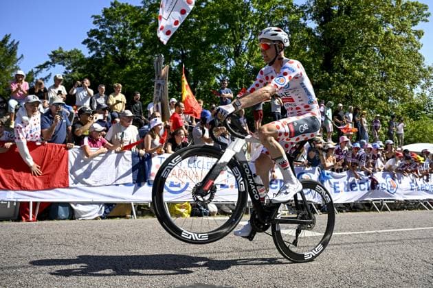 Belgian Tim Wellens of UAE Team Emirates pictured in action during the fourth stage of the 2025 Tour de France cycling, Amien Metropole - Rouen (173 km), on Tuesday 08 July 2025 in France. The 112th edition of the Tour de France starts on Saturday 5 July in Lille, France, and will finish in Paris, France on the 27th of July. POOLxJANxDExMEULENEIR  x128709095x