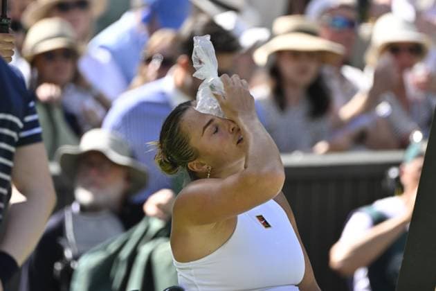 Tennis : Wimbledon -2025 - ITF - Tennis - Wimbledon - ITF - Aryna Sabalenka - Bielorussie Russie GB  Copyright: xChryslenexCaillaudx xPznewzx