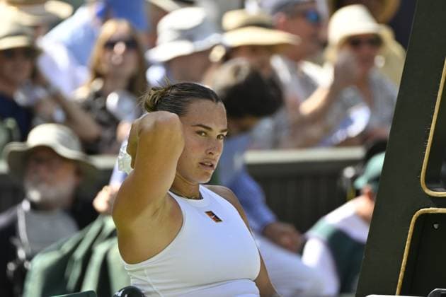 Tennis : Wimbledon -2025 - ITF - Tennis - Wimbledon - ITF - Aryna Sabalenka - Bielorussie Russie GB  Copyright: xChryslenexCaillaudx xPznewzx