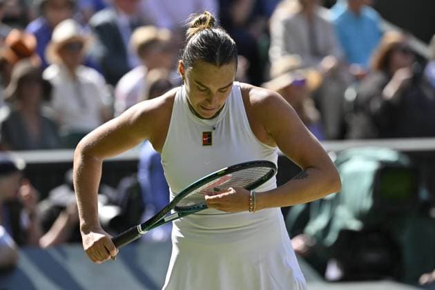 Tennis : Wimbledon -2025 - ITF - Tennis - Wimbledon - ITF - Aryna Sabalenka - Bielorussie Russie GB  Copyright: xChryslenexCaillaudx xPznewzx
