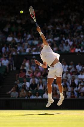 Cameron Norrie during his quarter final match Wimbledon Tennis Championships, Day 9, The All England Lawn Tennis and Croquet Club, London, UK - 08 Jul 2025London The All England Lawn Tennis and United Kingdom  Copyright: xEllaxLing Shutterstockx 15389337cz