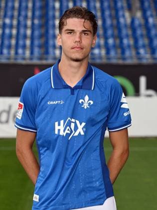 08 07 2025, xjhx, Football 2 Bundesliga, SV Darmstadt 98 photo appointment season 2025 26, Max Pfister SV Darmstadt 98 2 BL portrait appointment 2025 2026 Darmstadt