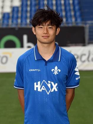 08 07 2025, xjhx, Football 2 Bundesliga, SV Darmstadt 98 photo appointment season 2025 26, Yosuke Furukawa SV Darmstadt 98 2 BL portrait appointment 2025 2026 Darmstadt