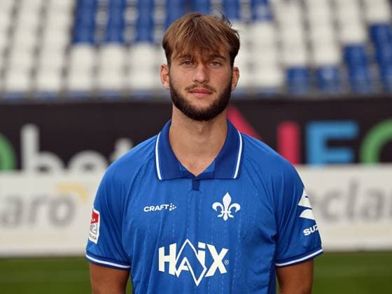 08 07 2025, xjhx, Football 2 Bundesliga, SV Darmstadt 98 photo appointment season 2025 26, Killian Corredor SV Darmstadt 98 2 BL portrait appointment 2025 2026 Darmstadt