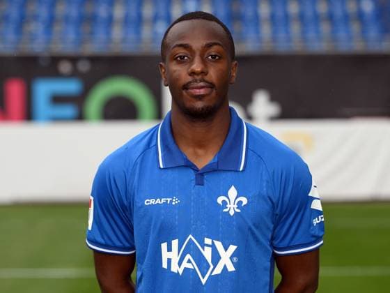 08 07 2025, xjhx, Football 2 Bundesliga, SV Darmstadt 98 photo appointment season 2025 26, Merveille Papela SV Darmstadt 98 2 BL portrait appointment 2025 2026 Darmstadt