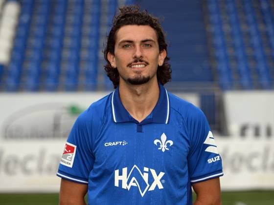 08 07 2025, xjhx, Football 2 Bundesliga, SV Darmstadt 98 photo appointment season 2025 26, Fraser Hornby SV Darmstadt 98 2 BL portrait appointment 2025 2026 Darmstadt