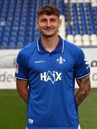 08 07 2025, xjhx, Football 2 Bundesliga, SV Darmstadt 98 photo appointment season 2025 26, Matej Maglica SV Darmstadt 98 2 BL portrait appointment 2025 2026 Darmstadt