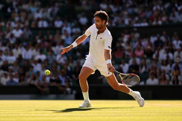 Cameron Norrie during his quarter final match Wimbledon Tennis Championships, Day 9, The All England Lawn Tennis and Croquet Club, London, UK - 08 Jul 2025London The All England Lawn Tennis and United Kingdom  Copyright: xEllaxLing Shutterstockx 15389337eb