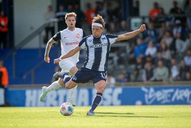Soccer, Men, Season 2025 26, Test match, Hertha BSC TSV Havelse, Fabian Reese Hertha BSC , 08 07 2025, Copyright: xSebastianxRäppold MatthiasxKochx
