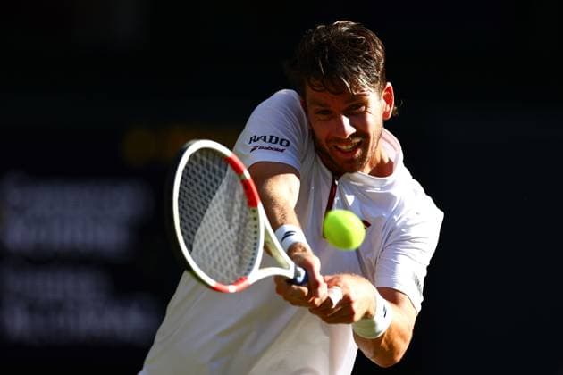 Cameron Norrie during his quarter final match Wimbledon Tennis Championships, Day 9, The All England Lawn Tennis and Croquet Club, London, UK - 08 Jul 2025London The All England Lawn Tennis and United Kingdom  Copyright: xJamesxMarsh Shutterstockx 15389336gm