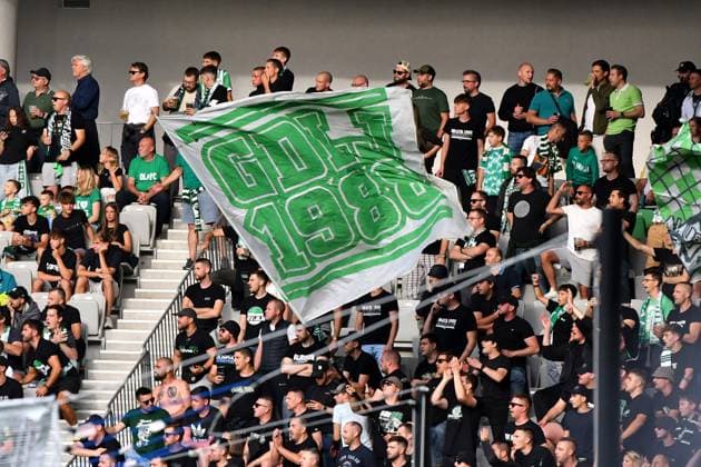 Ljubljana, Slovenia, July 8th 2025: Green Dragons of Ljubljana during the UEFA Champions League, First qualifying round, 1st leg, match between Olimpija Ljubljana and Kairat Almaty at Stadium Stozice, Ljubljana, Slovenia. (Natasa Kupljenik SPP) Copyright: xNatasaxKupljenikx xSPPx spp-en-NaKuSp-NNS_3379