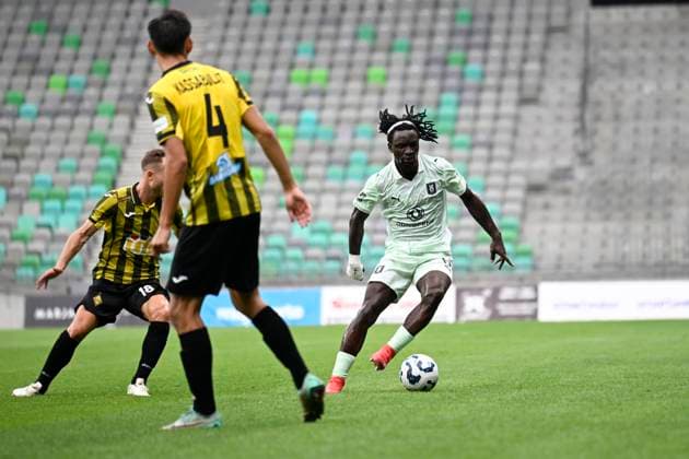 Peter Agba Olimpija : Kairat Almaty, qualification for the UEFA Champions League, first round  Copyright: xx 0807nen_006