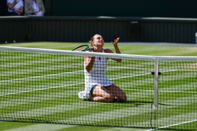 Wimbledon 2025 Day 9 Aryna Sabalenka v Laura Siegemund Wimbledon Championships 2025 Day 9, 08 07 25 Ladies’ Singles - Quarter Final Centre Court Aryna Sabalenka v Laura Siegemund Aryna Sabalenka shows her frustration  Copyright: xMarcxAspland ThexTimesx NINTCHDBPICT001008475795