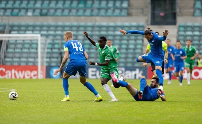 08.07.2025, Tallinn. UEFA Champions League first qualifying round. FCI Levadia VS RFS 0:1. Photo Madis Veltman, Postimees Tallinn Harjumaa Estonia 1MV08JUL25A06  Copyright: xMadisxVeltmanx 9 Richie Musaba