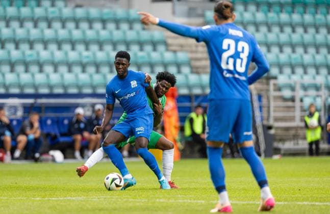 08.07.2025, Tallinn. UEFA Champions League first qualifying round. FCI Levadia VS RFS 0:1. Photo Madis Veltman, Postimees Tallinn Harjumaa Estonia 1MV08JUL25A07  Copyright: xMadisxVeltmanx Footballer