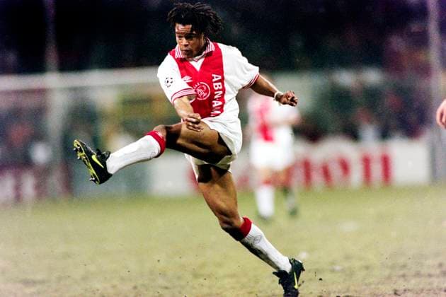 960306 Fotboll, Champions League, Borussia Dortmund - Ajax, 0-2: Edgar Davids, Ajax. *** 960306 Football, Champions League, Borussia Dortmund Ajax, 0 2 Edgar Davids, Ajax  Copyright: BILDBYRAN BB960306BB035