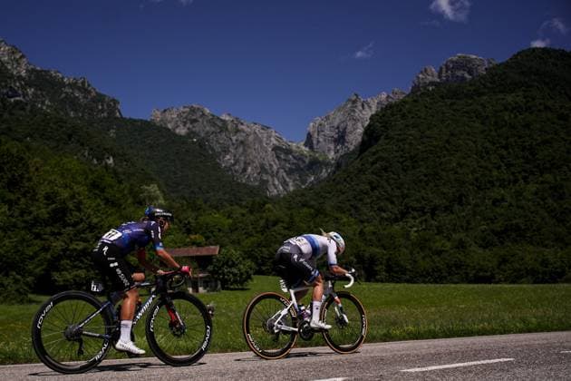 Team Sd Worx - Protime™s Wiebes Lorena, Fdj-Suez™s Vigilia Alessia during the 4th stage of the Giro d™Italia Women, from Castello Tesino to Pianezze, Italy Wednesday, July 9, 2025. - cycling .  Copyright: xMarcoxAlpozzi LaPressex