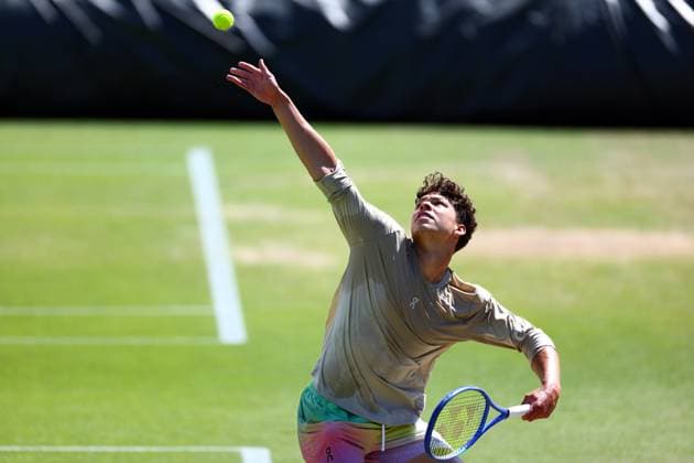 Tennis, Wimbledon, Day 10, Training