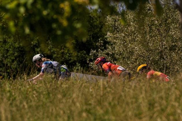 The pack riders during the 4th stage of the Giro d™Italia Women, from Castello Tesino to Pianezze, Italy Wednesday, July 9, 2025. - cycling .  Copyright: xMarcoxAlpozzi LaPressex