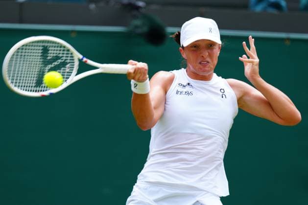 Iga Swiatek during her quarter final match Wimbledon Tennis Championships, Day 10, The All England Lawn Tennis and Croquet Club, London, UK - 09 Jul 2025London The All England Lawn Tennis and United Kingdom  Copyright: xJavierxGarcia Shutterstockx 15389393l