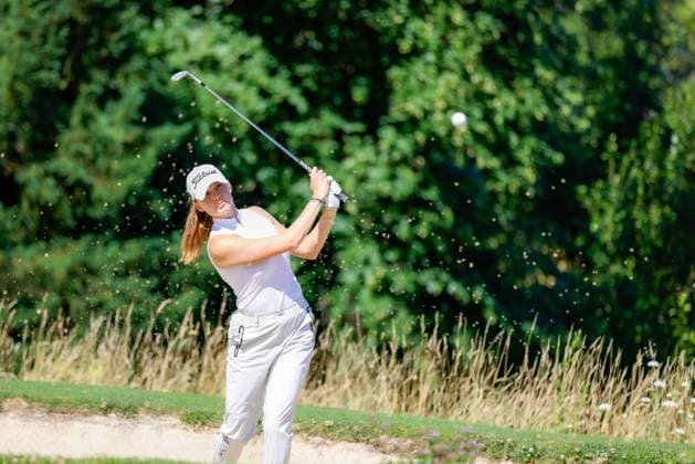 EVIAN-LES-BAINS, FRANCE - 09.07.2025: Nataliya Guseva (RUS) of The Amundi Evian Championship at the Evian Resort Golf Club on July 09, 2025 in Evian-les-Bains, France.