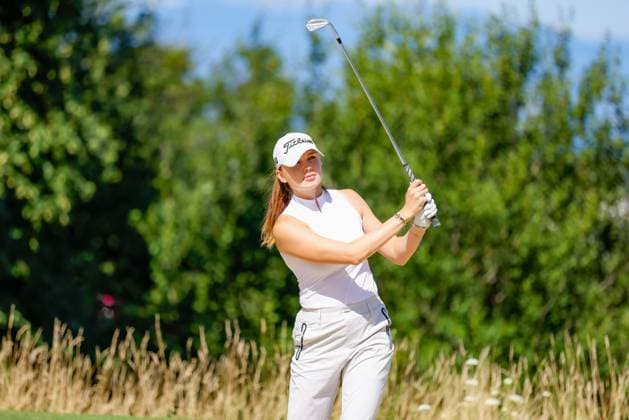 EVIAN-LES-BAINS, FRANCE - 09.07.2025: Nataliya Guseva (RUS) of The Amundi Evian Championship at the Evian Resort Golf Club on July 09, 2025 in Evian-les-Bains, France.