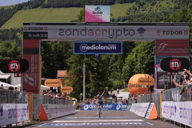 Ag Insurance - Soudal Team™s Gigante Sarah during the 4th stage of the Giro d™Italia Women, from Castello Tesino to Pianezze, Italy Wednesday, July 9, 2025. - cycling .  Copyright: xMarcoxAlpozzi LaPressex