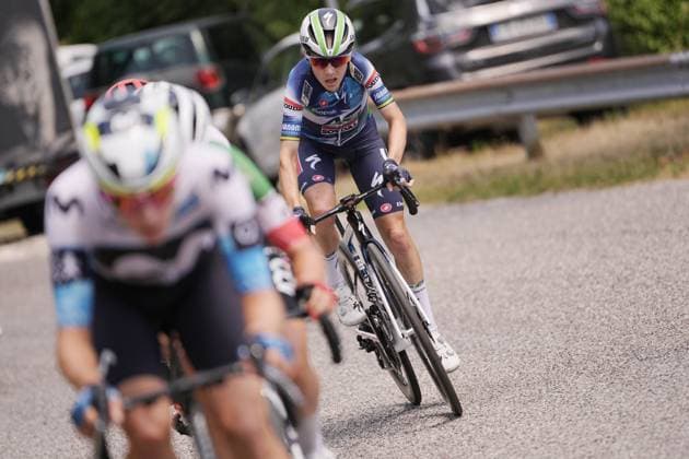 Ag Insurance - Soudal Team™s Gigante Sarah during the 4th stage of the Giro d™Italia Women, from Castello Tesino to Pianezze, Italy Wednesday, July 9, 2025. - cycling .  Copyright: xMarcoxAlpozzi LaPressex