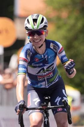 Ag Insurance - Soudal Team™s Gigante Sarah during the 4th stage of the Giro d™Italia Women, from Castello Tesino to Pianezze, Italy Wednesday, July 9, 2025. - cycling .  Copyright: xMassimoxPaolone LaPressex
