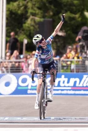 Ag Insurance - Soudal Team™s Gigante Sarah during the 4th stage of the Giro d™Italia Women, from Castello Tesino to Pianezze, Italy Wednesday, July 9, 2025. - cycling .  Copyright: xMassimoxPaolone LaPressex