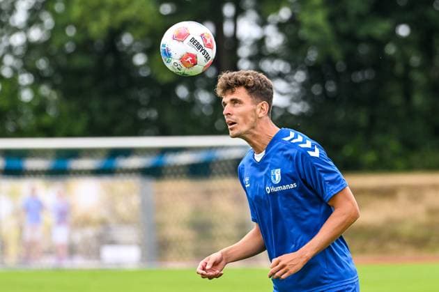 GER, 2 BL, 1 FC Magdeburg, training camp in Bad Wörishofen 09 07 2025, Stadion Am Unteren Hart, Bad Wörishofen, GER, 2 BL, 1 FC Magdeburg, training camp in Bad Wörishofen, in the picture Tobias Müller Mueller Magdeburg, 5 nordphotoxGmbHx xHafner nph00200