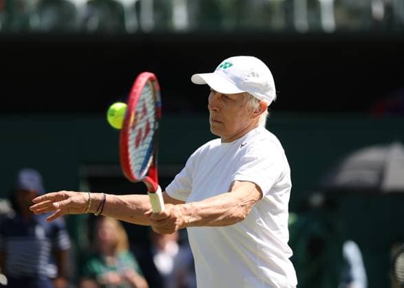 Tennis, Wimbledon, Day 10, Martina Navratilova at the Senior Tournament