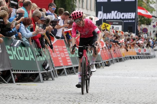CYCLING - Tour of Austria 2025 STEYR,AUSTRIA,09.JUL.25 - CYCLING - Tour of Austria, stage 1, Steyr - Steyr. Image shows Archie Ryan (IRL EF EDUCATION - EASYPOST).  GEPAxpictures xWalterxLuger