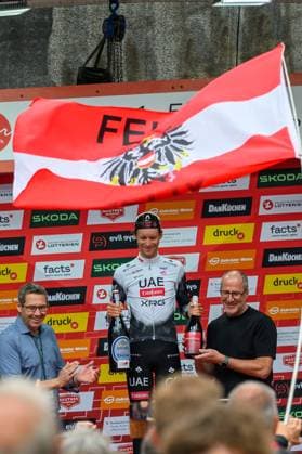 steyr, österreich, 08. juli 2025, felix großschartner gewinnt die erste etappe der tour of austria Copyright: xx