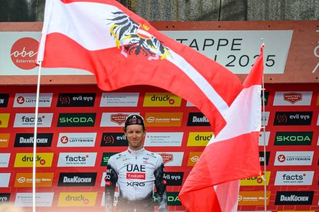 steyr, österreich, 08. juli 2025, felix großschartner gewinnt die erste etappe der tour of austria Copyright: xx