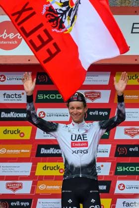 steyr, österreich, 08. juli 2025, felix großschartner gewinnt die erste etappe der tour of austria Copyright: xx