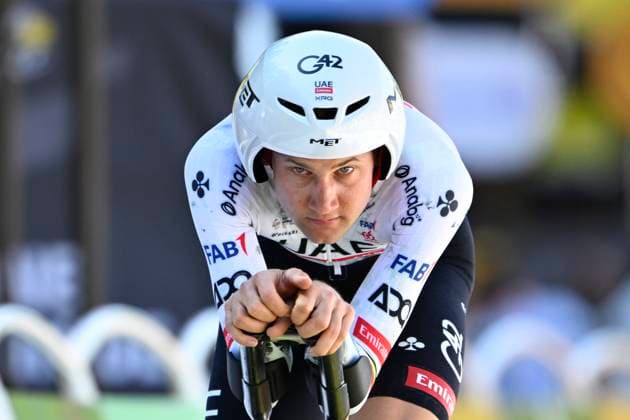 Tour de France 2025 Stage 5 CAEN, FRANCE - JULY 09 : Wellens Tim (BEL) of UAE Team Emirates during stage 5 of the 112th edition of Tour de France an UCI World Tour 2.UWT Individual Time Trial stage for Men Elite of 33 km with start in Caen and finish in Caen on July 9, 2025 in Caen, France, 09 07 2025 ( Motordriver Kenny Verfaillie - Caen France  Copyright: xJanxDexMeuleneirx