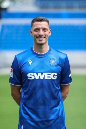 Nicolai Rapp Karlsruher SC, 06 , GER, Karlsruher SC KSC, Karlsruhe , Football, 2 Bundesliga, Portaettermin, Spielzeit 2025 2026, 09 07 2025, DFL REGULATIONS PROHIBIT ANY USE OF PHOTOGRAPHS AS IMAGE SEQUENCES AND OR QUASI VIDEO, GER, Karlsruher SC KSC, Karlsruhe , Football, 2 Bundesliga, Portraettermin, Spielzeit 2025 2026, 09 07 2025 Karlsruhe Copyright: xEibner-Pressefoto JanxPrihodax EP_JPA