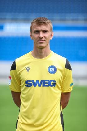 Hans Christian Bernat Karlsruher SC, Goalkeeper 01 , GER, Karlsruher SC KSC, Karlsruhe , Football, 2 Bundesliga, Portaettermin, Season 2025 2026, 09 07 2025, DFL REGULATIONS PROHIBIT ANY USE OF PHOTOGRAPHS AS IMAGE SEQUENCES AND OR QUASI VIDEO, GER, Karlsruher SC KSC, Karlsruhe , Football, 2 Bundesliga, Portraettermin, Season 2025 2026, 09 07 2025 Karlsruhe Copyright: xEibner-Pressefoto JanxPrihodax EP_JPA
